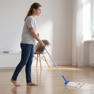 Factory Wholesale Heavy Duty Cotton Thread String Mop Head Refill Extendable Handle Durable 20,000+ Uses Commercial Wet Mopping - Product Image 3