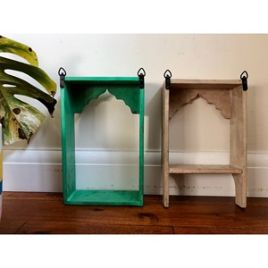 Estante de Pared Boho de Madera de Acacia Hecho a Mano con Mandala Tallado, Venta al por Mayor en Moradabad - Product Image 3