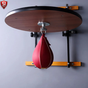 Ballon de vitesse de boxe suspendu en cuir PU, ballon de réflexe de boxe, sac de frappe anti-stress, équipement de boxe - Product Image 1