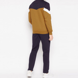 Mens Premium Color Block <b>Hooded</b> Tracksuit Full Sleeve <b>Zip</b> Hoodie Casual Sportswear Set Autumn Collection Made in Pakistan - Product Image 2