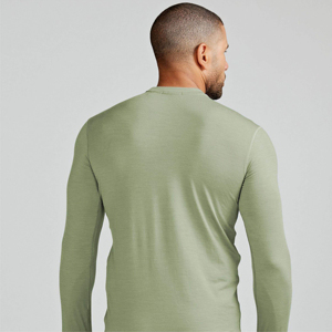 Mens <b>Long</b> <b>Sleeve</b> Thermal Base Layer Warm Winter Shirt Soft Fleece Stretch <b>Undershirt</b> Wholesale Mens Clothing Factory Supplier - Product Image 5