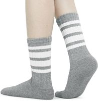 Chaussettes de sport de cricket Premium Crew, professionnelles, durables, respirantes, écologiques, à séchage rapide, antidérapantes, confortables et ajustées.