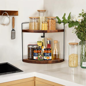 Manufacturer Acacia Wood Kitchen Organizer <b>Spice</b> Holder <b>Wooden</b> <b>Rack</b> <b>Spice</b> Holder for Kitchen Storages Multifunctional Household - Product Image 4