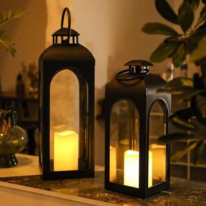 Classic Silver Candle <b>Lantern</b> <b>Set</b> of 3 Ideal for Indoor Home Villa Tabletop and bar Living Room Decoration - Product Image 2
