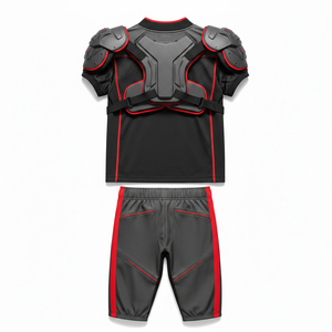 Uniformes de football américain personnalisés en gros, équipement d'équipe sublimé, tissu respirant pour l'entraînement intense et les matchs. - Product Image 2