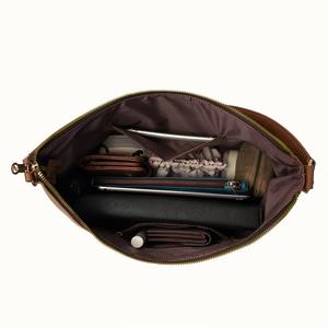 Sac fourre-tout Alora en cuir synthétique microfibre de qualité supérieure avec longue bandoulière, grande capacité, pour ordinateur portable, travail, fermeture éclair, maquillage - Product Image 2