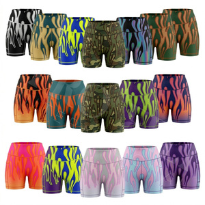 Short de sport pour femme, effet ventre plat, extensible, respirant, avec effet push-up fessier, compression, idéal pour l'entraînement - Nouvelle collection - Product Image 1