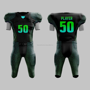 Vente en gros sur mesure pas cher maillots de football américain chemises de sport respirantes uniformes de football pour jeunes adultes - Product Image 1