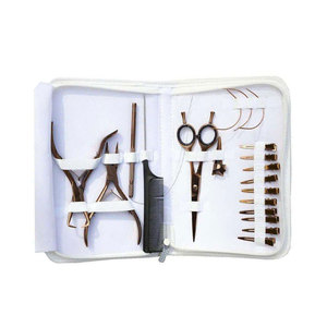 Kit d'accessoires professionnels pour extensions de cheveux avec outils d'installation, de retrait et de coiffage, qualité salon, extensions de cheveux complètes - Product Image 4