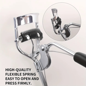 Recourbe-cils 1 pièce, portable, professionnel, durable, de haute qualité, en forme de cœur, poignée antidérapante, en acier inoxydable - Product Image 5