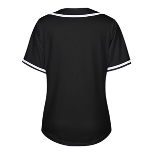 Women's Black <b>Baseball</b> Jersey Shirt Button Down Blank Softball Jersey's Short Sleeve Hip Hop Active Sportswear Women Shirts Tops - Product Image 2
