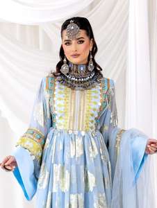 Wholesale Prices Latest Designs Afghani <b>Dress</b> Women Low MOQ Afghan Kuchi Party <b>Dress</b> High Neck Long Sleeve Casual <b>Dresses</b> A-Line - Product Image 2