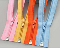 Fermeture éclair en nylon multicolore à glissière lisse pour vêtements, vestes, sacs, accessoires de couture, taille et couleur personnalisées, vente en gros B2B
