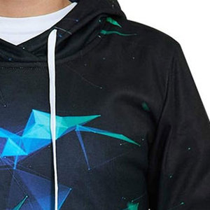 Sudadera con Capucha Deportiva para Hombre, Corte Ajustado, Estampada, con Logotipo Personalizado, de Forro Polar Elástico, para Entrenamiento Profesional en el Gimnasio - Product Image 2