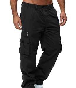 Pantalons cargo pour hommes, faible quantité minimum de commande, taille élastique, pour la gym, le fitness et les tenues décontractées - Product Image 6