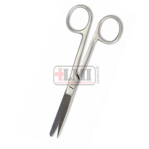 Ciseaux droits en acier inoxydable chirurgical, à pointe arrondie et tranchante, 14,5 cm, pour coupes fines, fourniture directe usine - Product Image 6