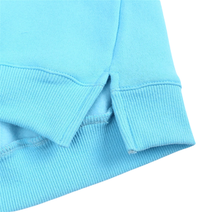 Sweat-shirt uni à col rond pour bébés et enfants, manches longues, pull décontracté, haut en molleton de coton pour garçons et filles, vêtement basique, personnalisable OEM - Product Image 5