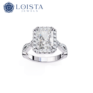 <b>Custom</b> Cushion Cut Lab Grown Diamond Soild Gold Plated <b>Ring</b> Engagement Woman Luxury <b>Ring</b> - Product Image 2