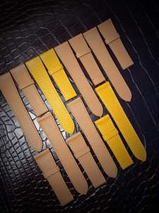 Luxali Bracelet de montre en cuir véritable fait à la main Top Grain 20mm Bracelet de montre Epsom à dégagement rapide pour la plupart des montres - Product Image 2