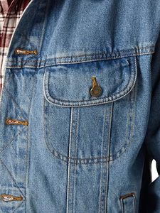Men's Classic <b>Denim</b> <b>Jacket</b> Bonded Waterproof Turn-down Collar Washed Cotton Casual Regular Fit Single Button Blue Winter - Product Image 3