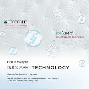 ที่นอนกู๊ดไนท์ มาเลเซีย 11 นิ้ว แบบสองชั้น ระบายความร้อน ป้องกันไฟฟ้าสถิตย์ พร้อมโครงเตียงสปริงพ็อกเก็ต แข็งแรง ทนทาน นอนหลับสบาย นุ่มพิเศษ 28 ซม. - Product Image 3