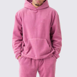 Survêtement personnalisé 100% coton pour homme, effet délavé, séchage rapide et respirant, ensemble 2 pièces en molleton français surdimensionné pour l'hiver - Product Image 3