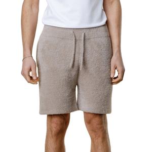 Shorts en mohair de haute qualité 100% laine pour homme, taille mi-haute, shorts tendance, vêtements de rue, tricot uni, shorts à vendre - Product Image 1