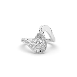 Anillo de Diamante Cultivado en Laboratorio de 1.0Ct, Oro Sólido de 14K/10K, Corte Brillante en Forma de Pera, Estilo Único, Joyería Fina para Mujer, Diseño Personalizado, Venta al Por Mayor - Product Image 2