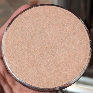 ชุดจานรองแก้วหินอ่อนสีแดงหกชิ้น แกะสลักจากหินธรรมชาติ - Product Image 4