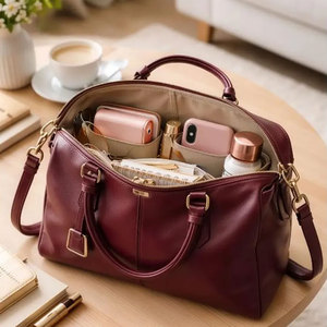 Bolsos de Mano para Mujer Hechos a Mano, Bolso de Compras de Cuero Real de Lujo Personalizado, Bolso de Mano de Cuero Vacuno de Grano Completo - Product Image 5