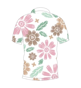 เสื้อโปโลพิมพ์ลายดอกไม้สไตล์วินเทจสำหรับผู้ชาย แขนสั้น ลำลอง แฟชั่นฤดูร้อน เสื้อยืดกอล์ฟ - Product Image 5