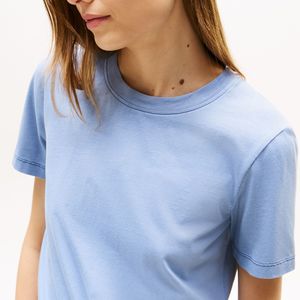 T-shirt noir en coton épais à manches courtes, coupe ajustée, haute qualité, OEM, vente en gros, personnalisé, pour femme, uni, délavé à l'acide - Product Image 1