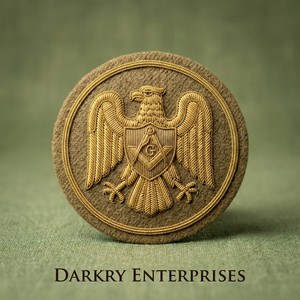 Fabricant de badges maçonniques personnalisés en fil d'or, emblèmes de regalia faits à la main, broderies et écussons uniformes pour les fraternités de voyage de 1891 - Product Image 3