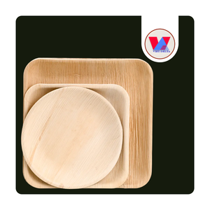 MUY VENDIDO: Cuencos para Hojas Caídas, Utensilios Rígidos Biodegradables, Baja Humedad, Beige Natural, Vajilla Ecológica para Platos de Buffet - Product Image 1