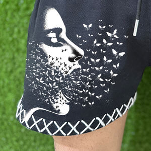 Shorts pour hommes en coton 100% avec logo imprimé personnalisé, taille adulte, fabrication pakistanaise, respirants. - Product Image 4