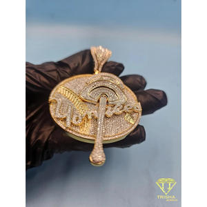 Colgante de Lujo con Medallón de Hongo Helado y Diseño de Goteo, Estilo Hip Hop, Colgante Psicodélico de Hongo con Goteo, Plata de Ley 925 - Product Image 6