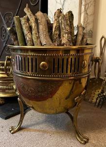 Red Glazed <b>Plant</b> <b>Pot</b> with Gold Stand <b>Vintage</b> Embossed Flower Planter for Home - Product Image 5
