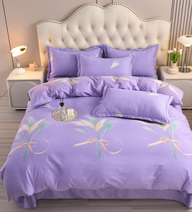 Blue Yellow <b>Striped</b> <b>Bedding</b> <b>Set</b> With Geometric Pattern Adult Size Modern Design - Product Image 5