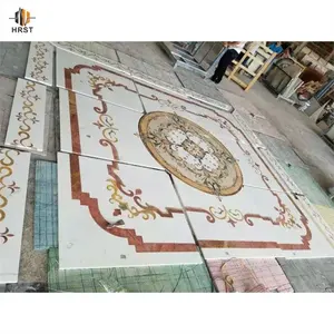 Baldosas Decorativas de Mármol Blanco de Lujo, Hechas a Mano, Antideslizantes, Impermeables, Diseño Mediterráneo, Instalación Flotante - Product Image 3