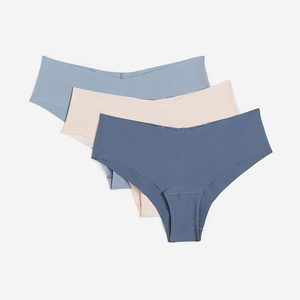 Culottes en néoprène de haute qualité pour femmes, couleur unie, sur mesure, bord festonné, string, antibactérien, léger, respirant, taille haute - Product Image 5