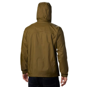 <b>Men's</b> Green Camouflage Quarter-Zip <b>Jacket</b> Windproof Casual Style Regular Fit With Pockets Coach <b>Jacket</b> Available <b>For</b> Online Sale - Product Image 6