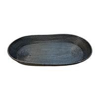 Panier de rangement en rotin tissé à la main moderne avec poignée, fabrication de précision, plateau multifonctionnel pour aliments et collations, organisation, origine chinoise pour la maison