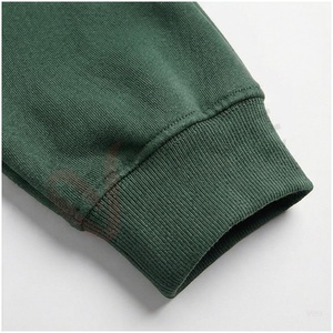 Ensemble de survêtement unisexe vert à manches longues, à capuche, couleur unie, coupe décontractée, pour l'automne, 100% coton respirant, pantalon à cordon de serrage - Product Image 6