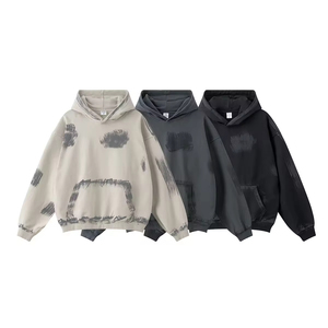 Sudaderas con Capucha de Forro Polar Baratas 100% Algodón, Sudaderas Deportivas Personalizadas en Venta, Sudaderas con Capucha Extra Grandes de Estilo Urbano para Hombre - Product Image 2