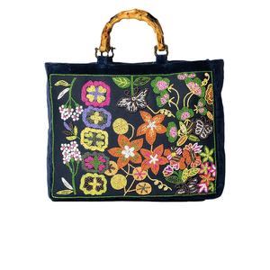 Sac fourre-tout brodé élégant pour femmes, sac fourre-tout naturel fait main, sacs de plage d'été, sac au design unique - Product Image 3