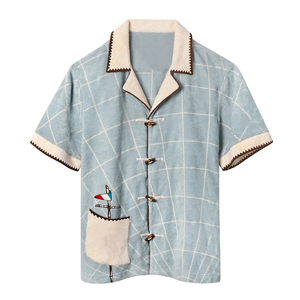 Chemise Cabana Premium pour Homme, Col Structuré, 100% Coton Respirant, Écologique, Coutures Soignées, OEM - Product Image 3