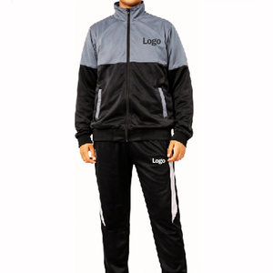 ชุดกีฬาทูโทนแบบซิปเต็มตัว ชุดออกกำลังกายเอวยางยืด ระบายอากาศได้ดี ผลิตจากโพลีเอสเตอร์ 100% คุณภาพสูง ชุดออกกำลังกายลำลอง - Product Image 2