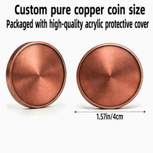 Moneda Coleccionable Personalizada de Cobre Fino .999 de 1oz con Diseño de Samurái <span class=keywords><strong>Bushido</strong></span>, Katana, Guerrero y Flor de Cerezo - Product Image 5