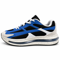 Chaussures de course pour hommes à coussin d'air épais, baskets respirantes en maille, semelle épaisse, amortissantes, décontractées, pour la marche et le sport