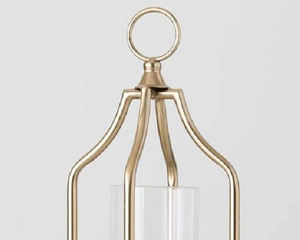 Lanterne décorative extérieure en métal finition argent brillant, style moderne, porte-bougie artisanal personnalisé, élégante pour la maison - Product Image 2